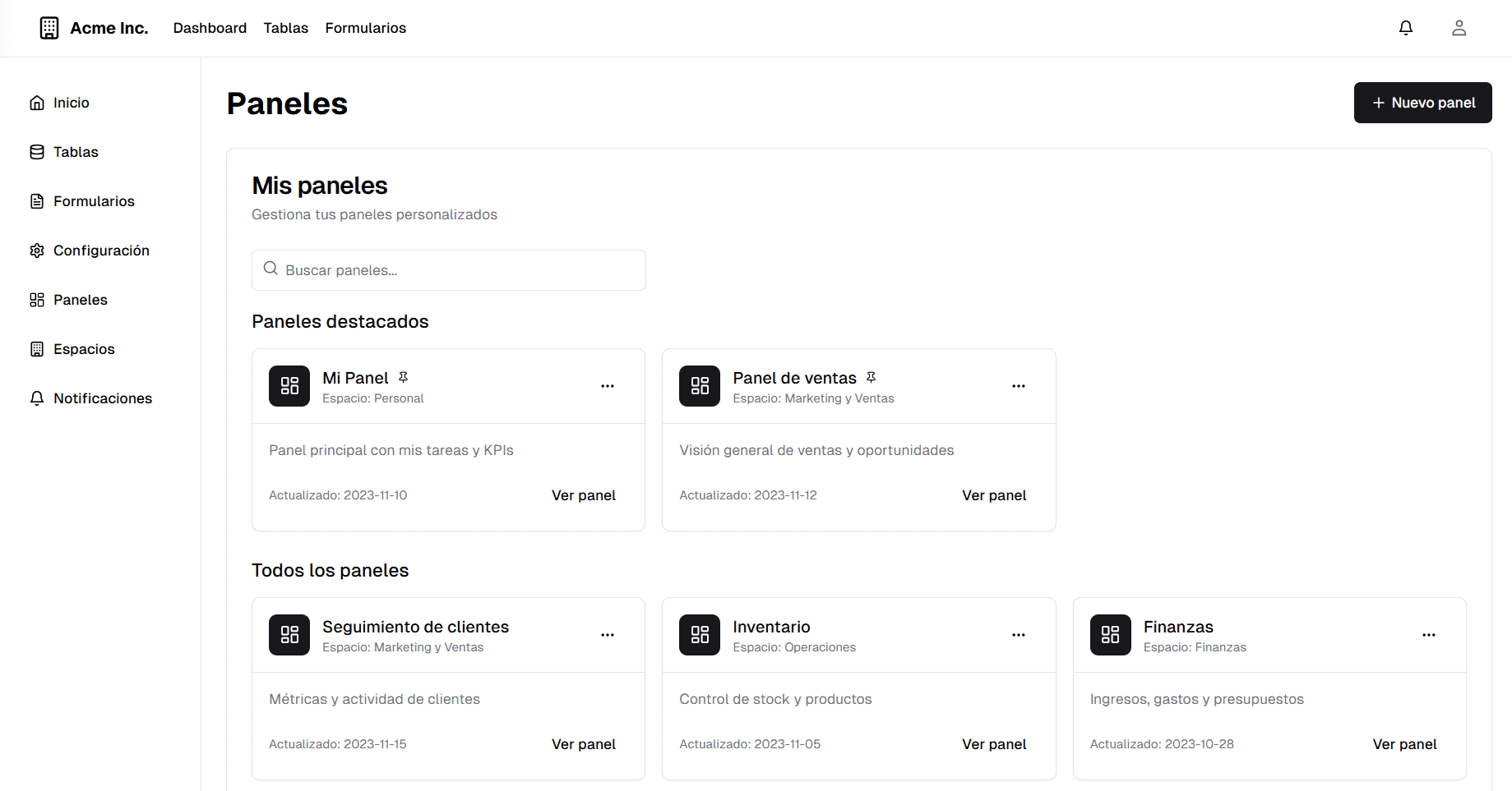 Next Era Tech ERP Dashboard